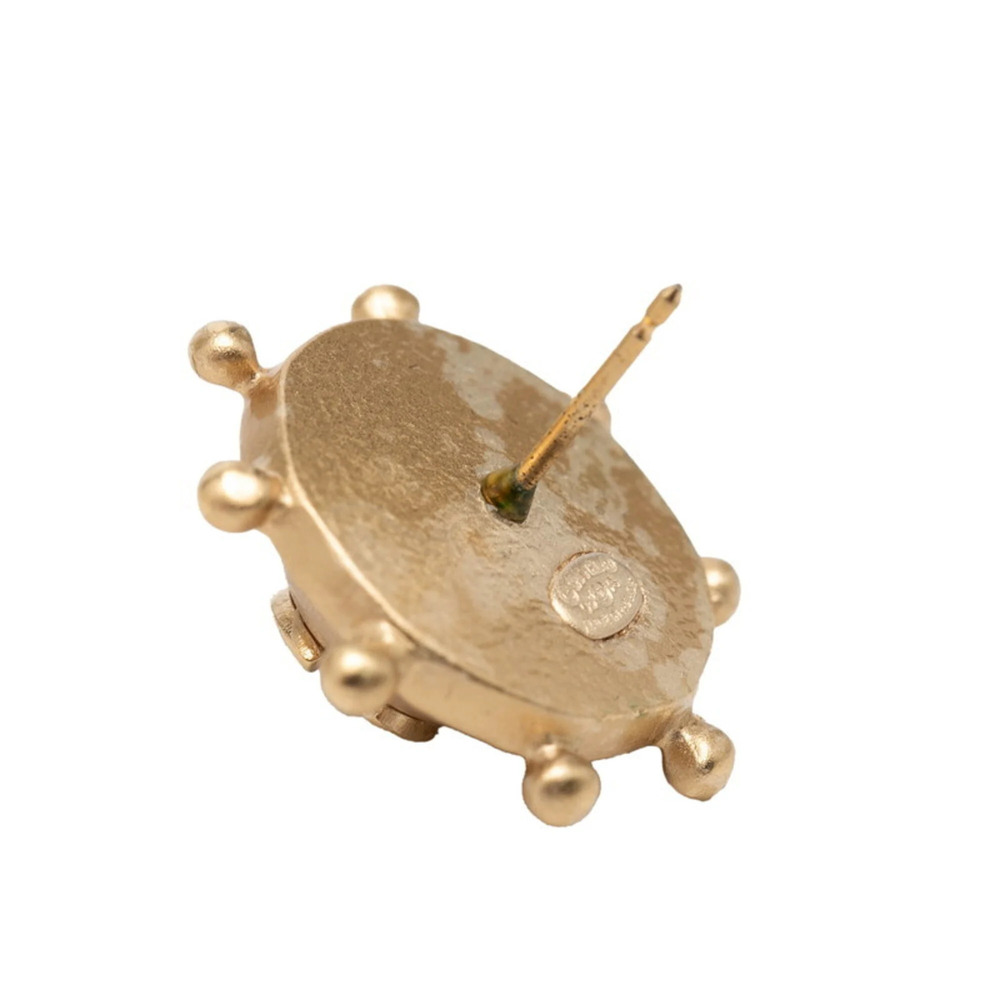 CHANEL Authentic Green Logo Earrings - Picture 4 of 6